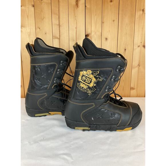 Burton Shaun White Snowboard Boots, Black/Gold - Size 10 1/2 Men\'s main image 3